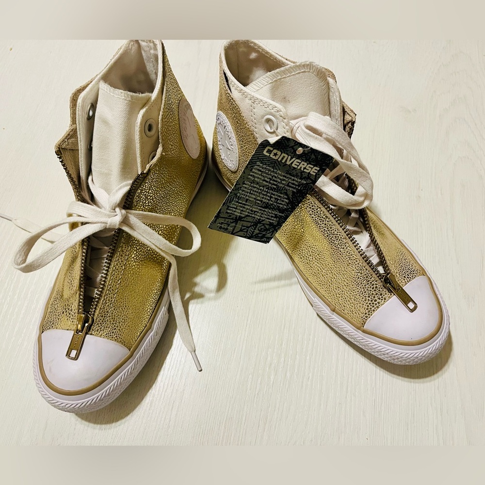 Converse Women's Gold High-Top Sneakers